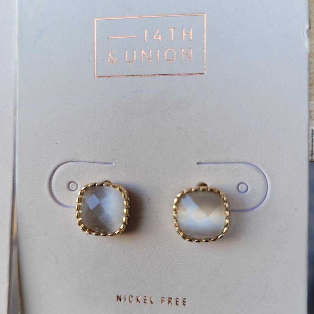 Earrings Nickle Free Dangle and Post Gold Tone Lot of 4 Pair Nordstrom - Picture 5 of 11